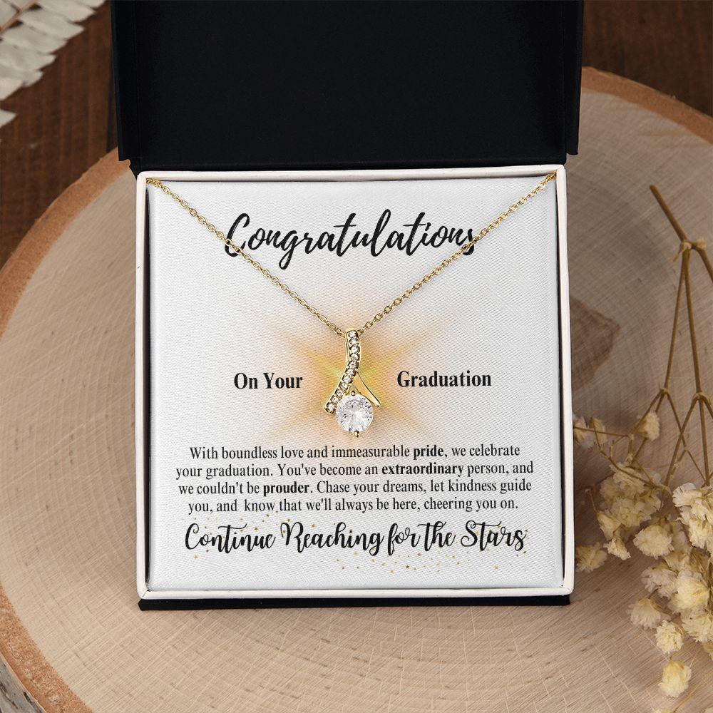 Congratulations | Continue Reaching for the Stars | Alluring BeautyNecklace - ALL4THEGIFTOFIT