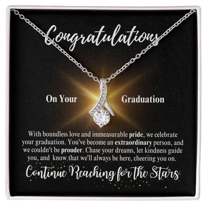 Congratulations | Continue Reaching for the Stars | Alluring Beauty Necklace - ALL4THEGIFTOFIT