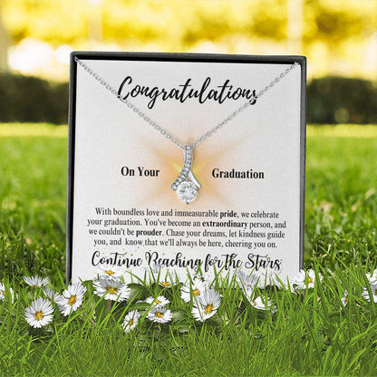Congratulations | Continue Reaching for the Stars | Alluring BeautyNecklace - ALL4THEGIFTOFIT