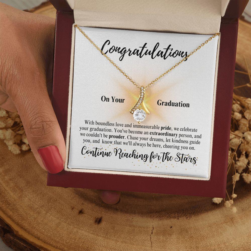 Congratulations | Continue Reaching for the Stars | Alluring BeautyNecklace - ALL4THEGIFTOFIT