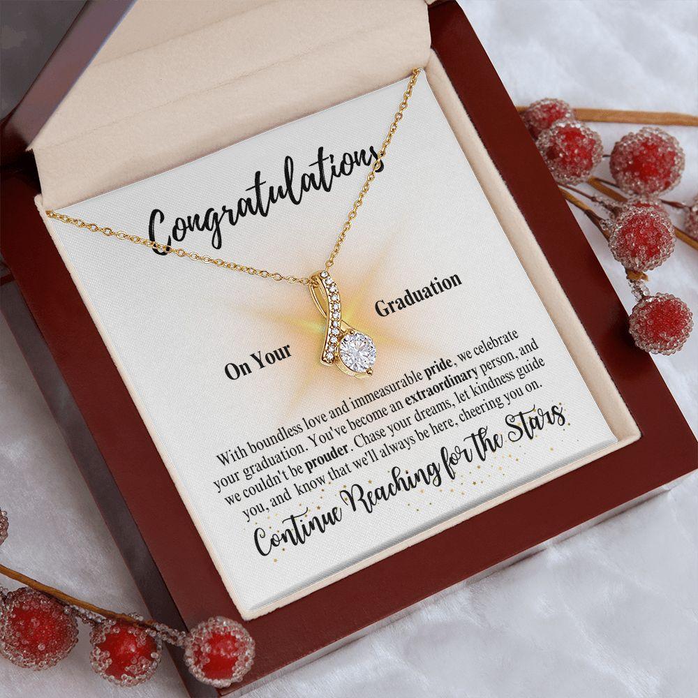 Congratulations | Continue Reaching for the Stars | Alluring BeautyNecklace - ALL4THEGIFTOFIT