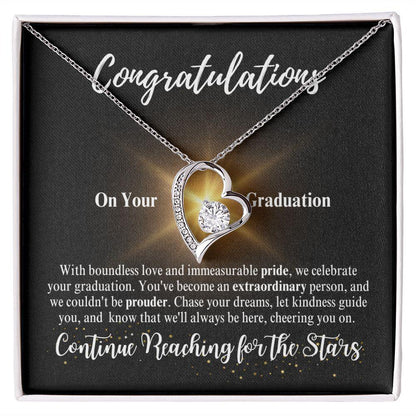 Congratulations | Continue Reaching for the Stars | Forever Love Necklace - ALL4THEGIFTOFIT