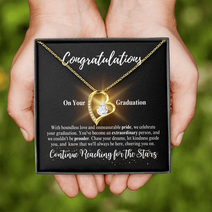 Congratulations | Continue Reaching for the Stars | Forever Love Necklace - ALL4THEGIFTOFIT