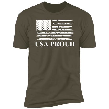 USA PROUD T-Shirt (White Design) - ALL4THEGIFTOFIT