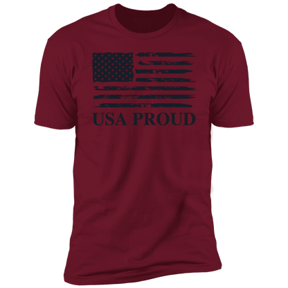USA PROUD T-Shirt (Black Design) - ALL4THEGIFTOFIT