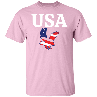 USA T-Shirt (White Design) - ALL4THEGIFTOFIT
