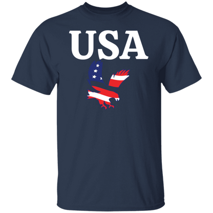 USA T-Shirt (White Design) - ALL4THEGIFTOFIT