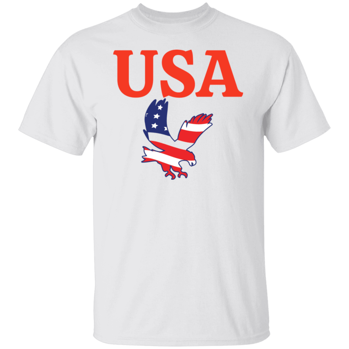 USA T-Shirt (Red Design) - ALL4THEGIFTOFIT