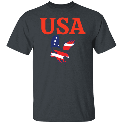 USA T-Shirt (Red Design) - ALL4THEGIFTOFIT
