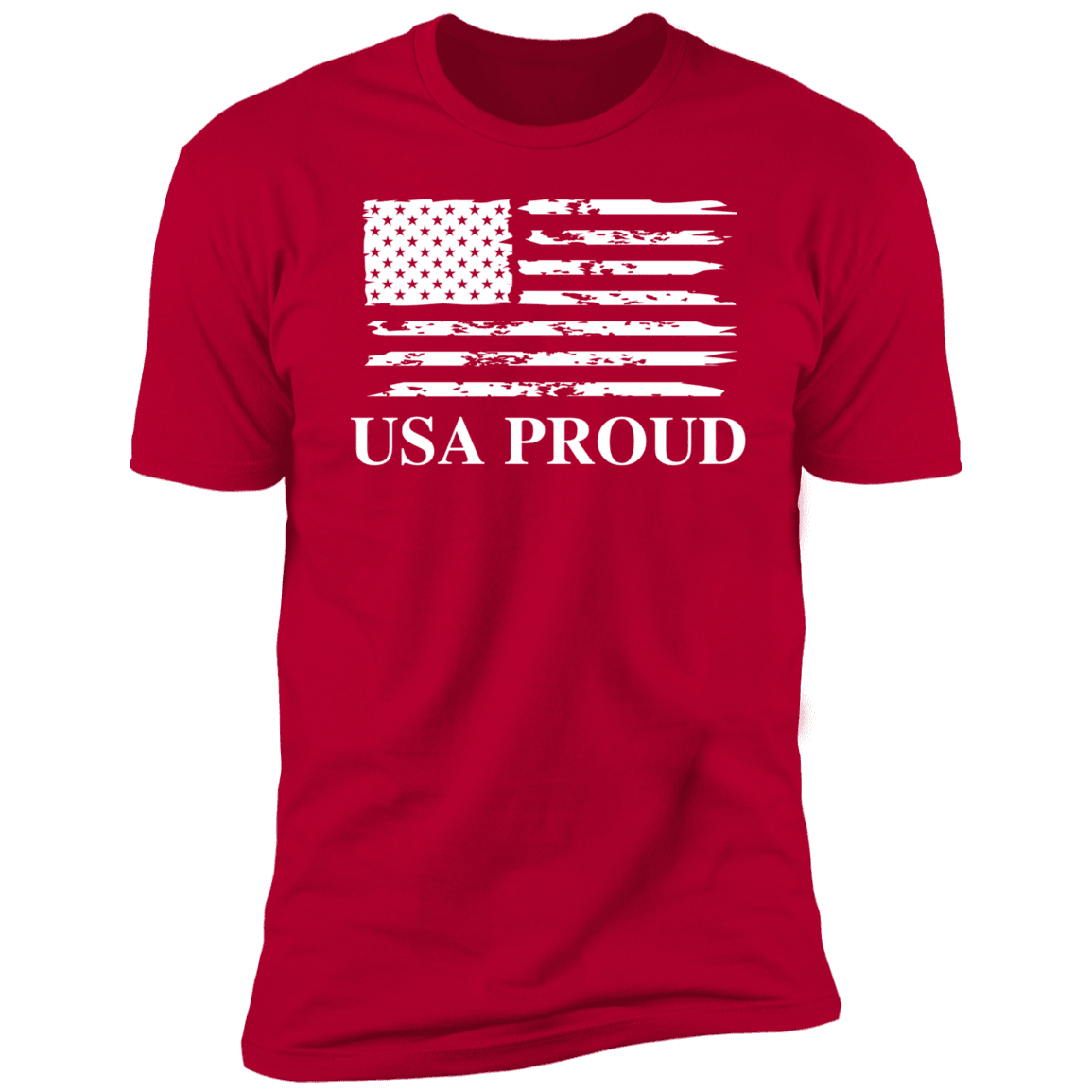 USA PROUD T-Shirt (White Design) - ALL4THEGIFTOFIT