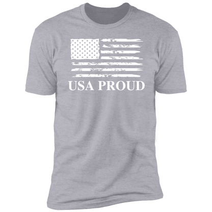 USA PROUD T-Shirt (White Design) - ALL4THEGIFTOFIT