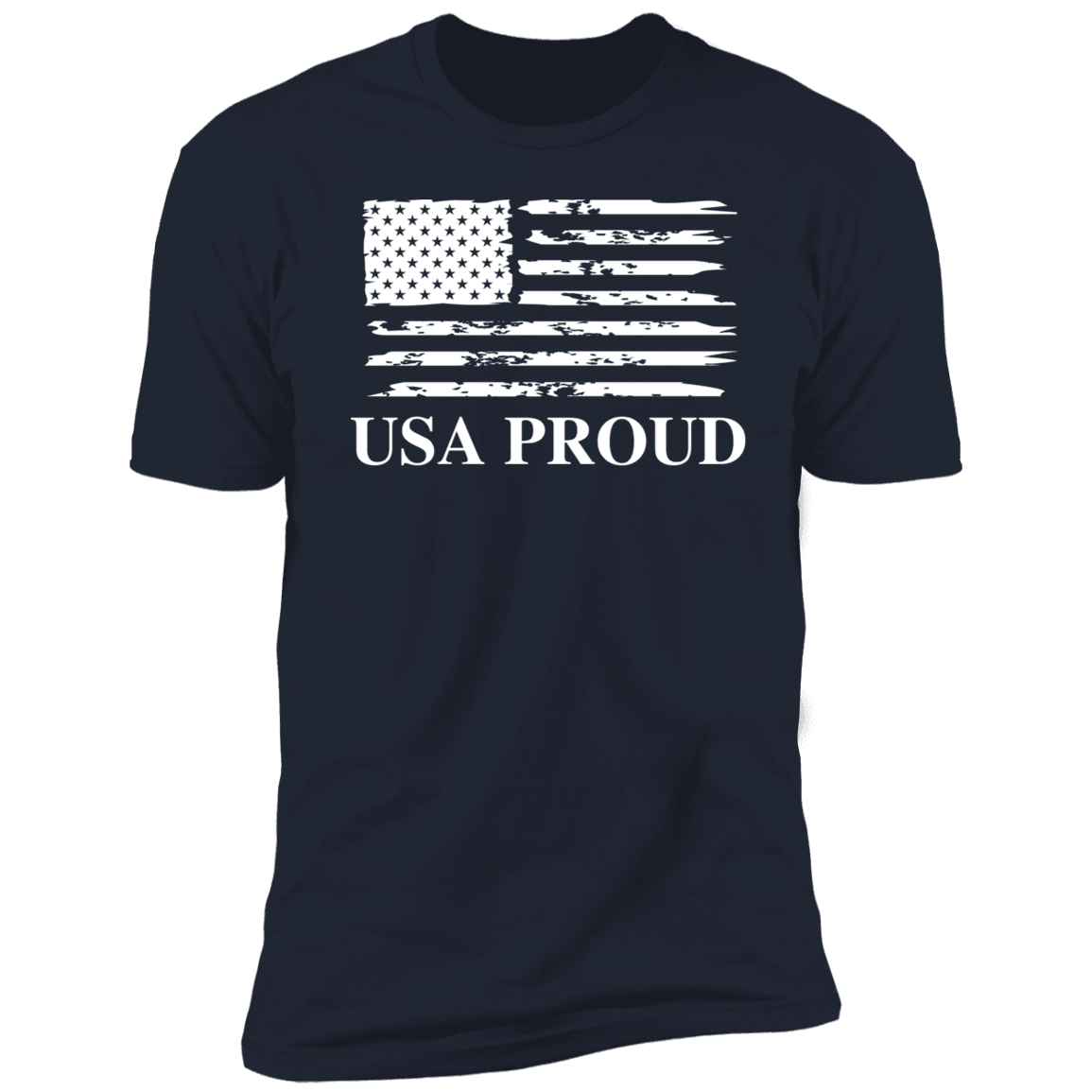 USA PROUD T-Shirt (White Design) - ALL4THEGIFTOFIT