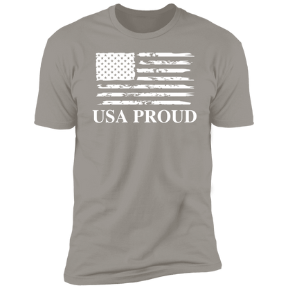 USA PROUD T-Shirt (White Design) - ALL4THEGIFTOFIT