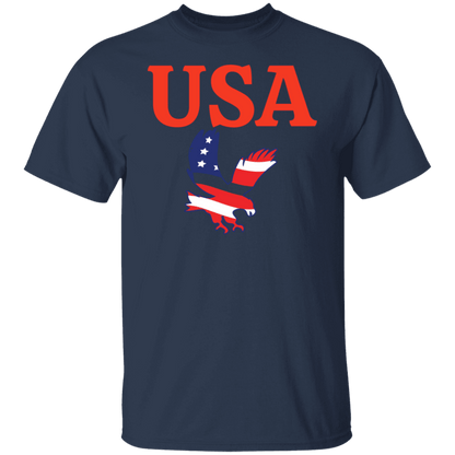 USA T-Shirt (Red Design) - ALL4THEGIFTOFIT