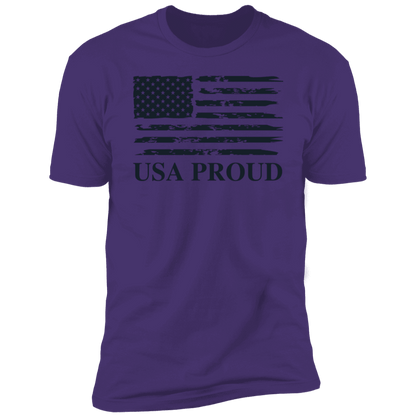 USA PROUD T-Shirt (Black Design) - ALL4THEGIFTOFIT