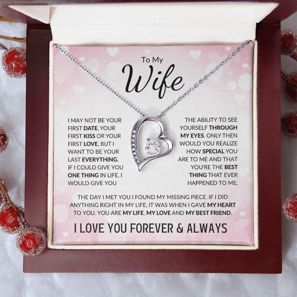 To My Wife | You Were My Missing Piece | Forever Love Necklace - Gift for Soulmate - ALL4THEGIFTOFIT