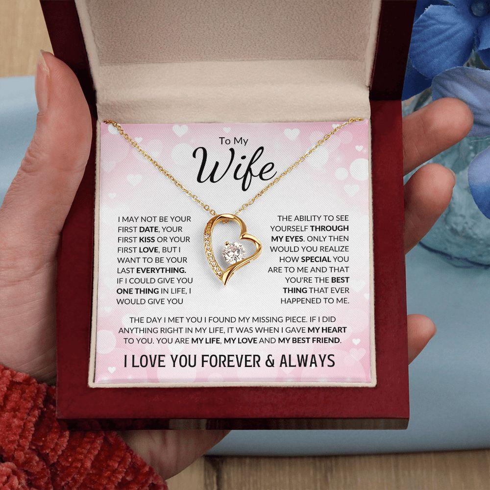 To My Wife | You Were My Missing Piece | Forever Love Necklace - Gift for Soulmate - ALL4THEGIFTOFIT