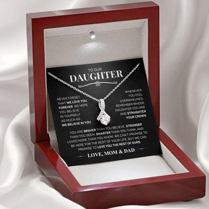 To Our Daughter - We Believe In You - Love, Mom & Dad | Alluring Beauty Necklace - ALL4THEGIFTOFIT