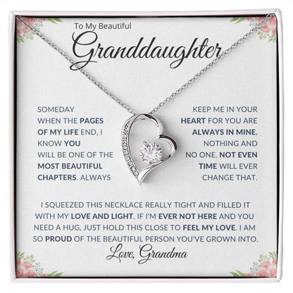 To My Beautiful Granddaughter | Always in My Heart | Love Grandma - ALL4THEGIFTOFIT