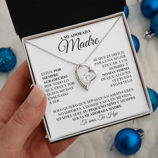 A Mi Adorada Madre - Collar - Regalo para el Día de la Madre, cumpleaños - ALL4THEGIFTOFIT