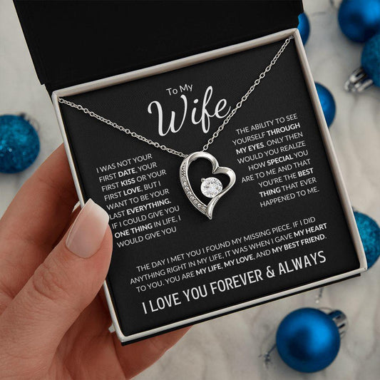 To My Wife | I Love You Forever & Always | Forever Love Necklace - ALL4THEGIFTOFIT