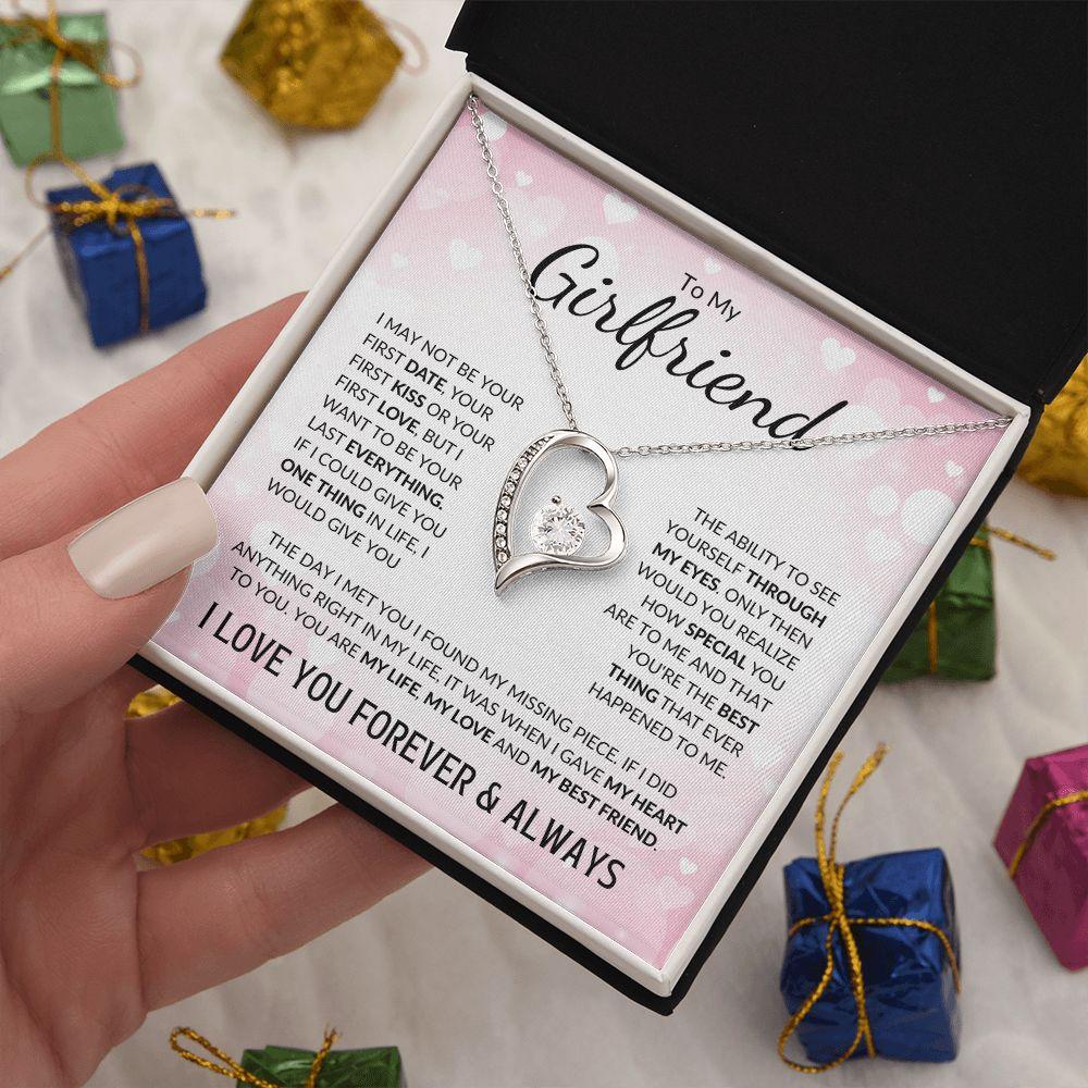 To My Girlfriend | My Love & My Best Friend | Forever Love Necklace - ALL4THEGIFTOFIT