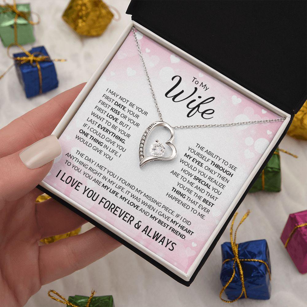 To My Wife | You Were My Missing Piece | Forever Love Necklace - Gift for Soulmate - ALL4THEGIFTOFIT