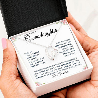 To My Beautiful Granddaughter | Always in My Heart | Love Grandma - ALL4THEGIFTOFIT