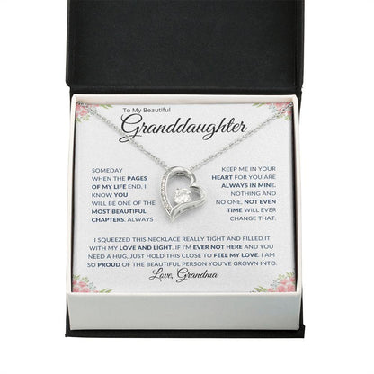 To My Beautiful Granddaughter | Always in My Heart | Love Grandma - ALL4THEGIFTOFIT