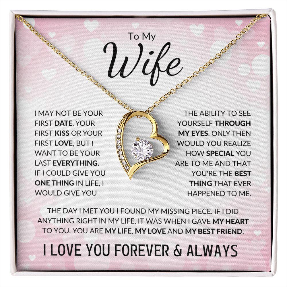 To My Wife | You Were My Missing Piece | Forever Love Necklace - Gift for Soulmate - ALL4THEGIFTOFIT