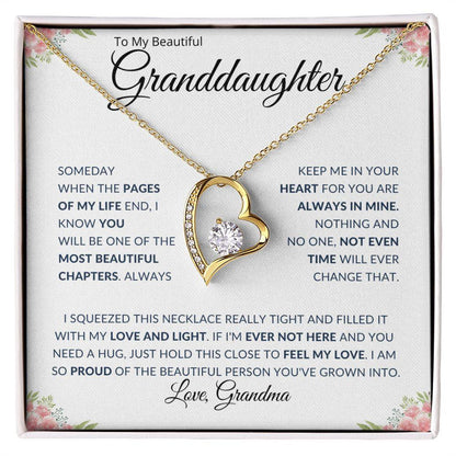 To My Beautiful Granddaughter | Always in My Heart | Love Grandma - ALL4THEGIFTOFIT