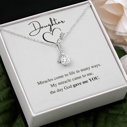 Daughter | Miracles | Alluring Beauty Necklace - ALL4THEGIFTOFIT