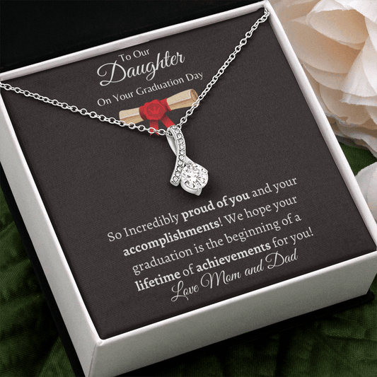 To Our Daughter On Your Graduation Day | Love Mom & Dad - ALL4THEGIFTOFIT