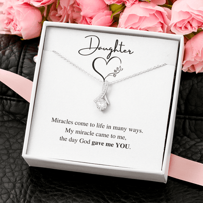 Daughter | Miracles | Alluring Beauty Necklace - ALL4THEGIFTOFIT