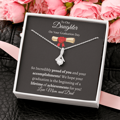 To Our Daughter On Your Graduation Day | Love Mom & Dad - ALL4THEGIFTOFIT