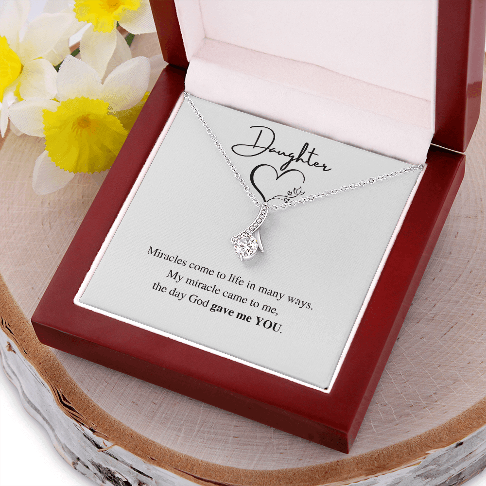 Daughter | Miracles | Alluring Beauty Necklace - ALL4THEGIFTOFIT