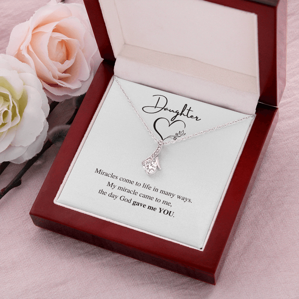 Daughter | Miracles | Alluring Beauty Necklace - ALL4THEGIFTOFIT